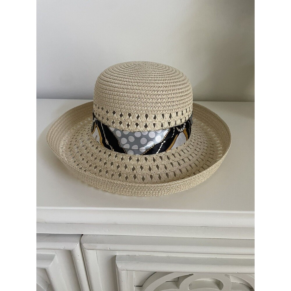Marc And Mel Beige Straw Sun Hat